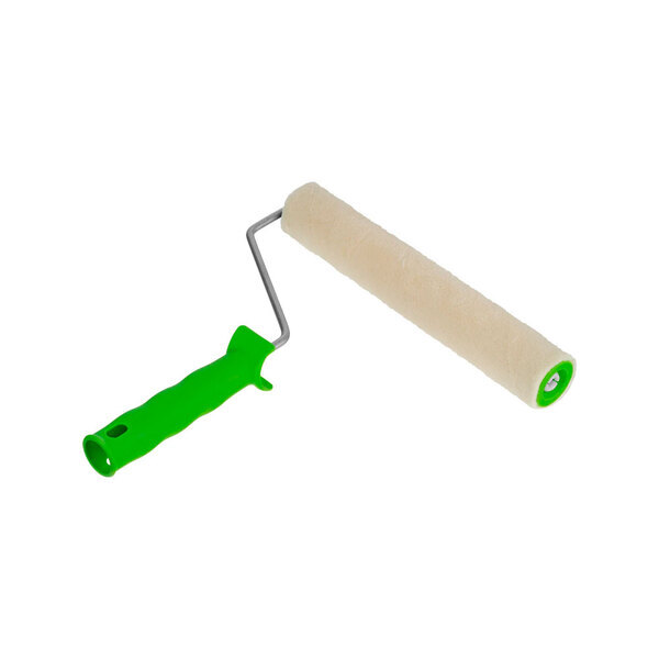 Валик "ВЕЛЮР" с ручкой, 240 мм, ворс 2 мм, D - 36 мм, D ручки - 6 мм, СИБРТЕХ