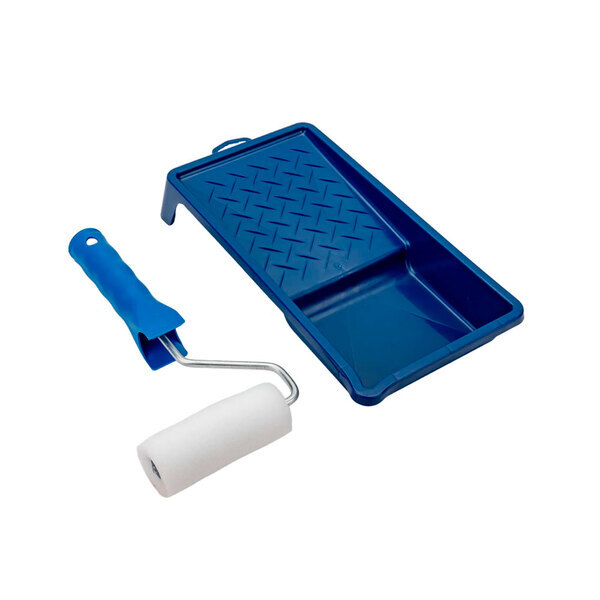 Набор малярный 2 предмета: мини-валик "Поролон" 100мм, кювета 150х290 мм