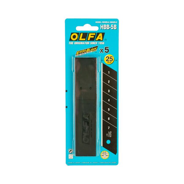 Лезвие OLFA BLACK MAX сегментированное, 5шт, 25х126х0,7мм