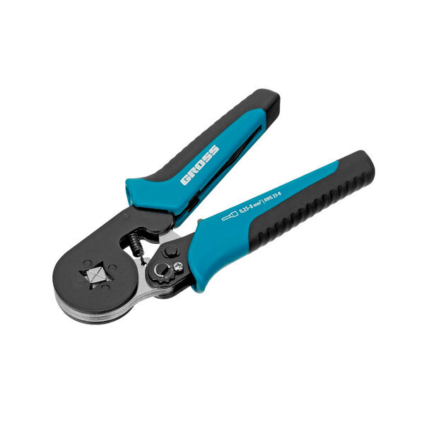 Клещи (пресс-клещи) для обжима наконечников электропроводов с сечением 0,25-8 мм2, Gross